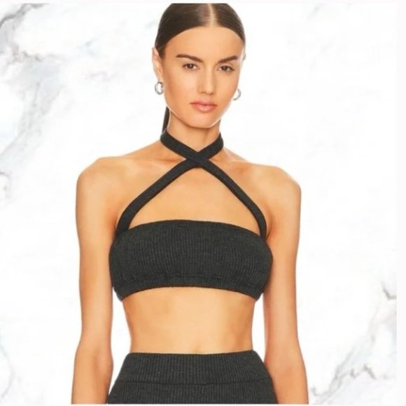 WeWoreWhat Halter Bra Top in Black - Size Small - Picture 3 of 3